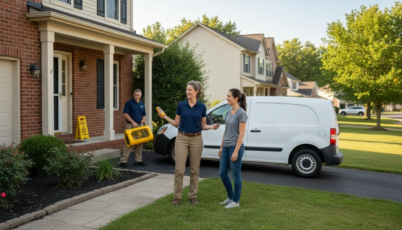 Residential water damage restoration in Drumore, PA